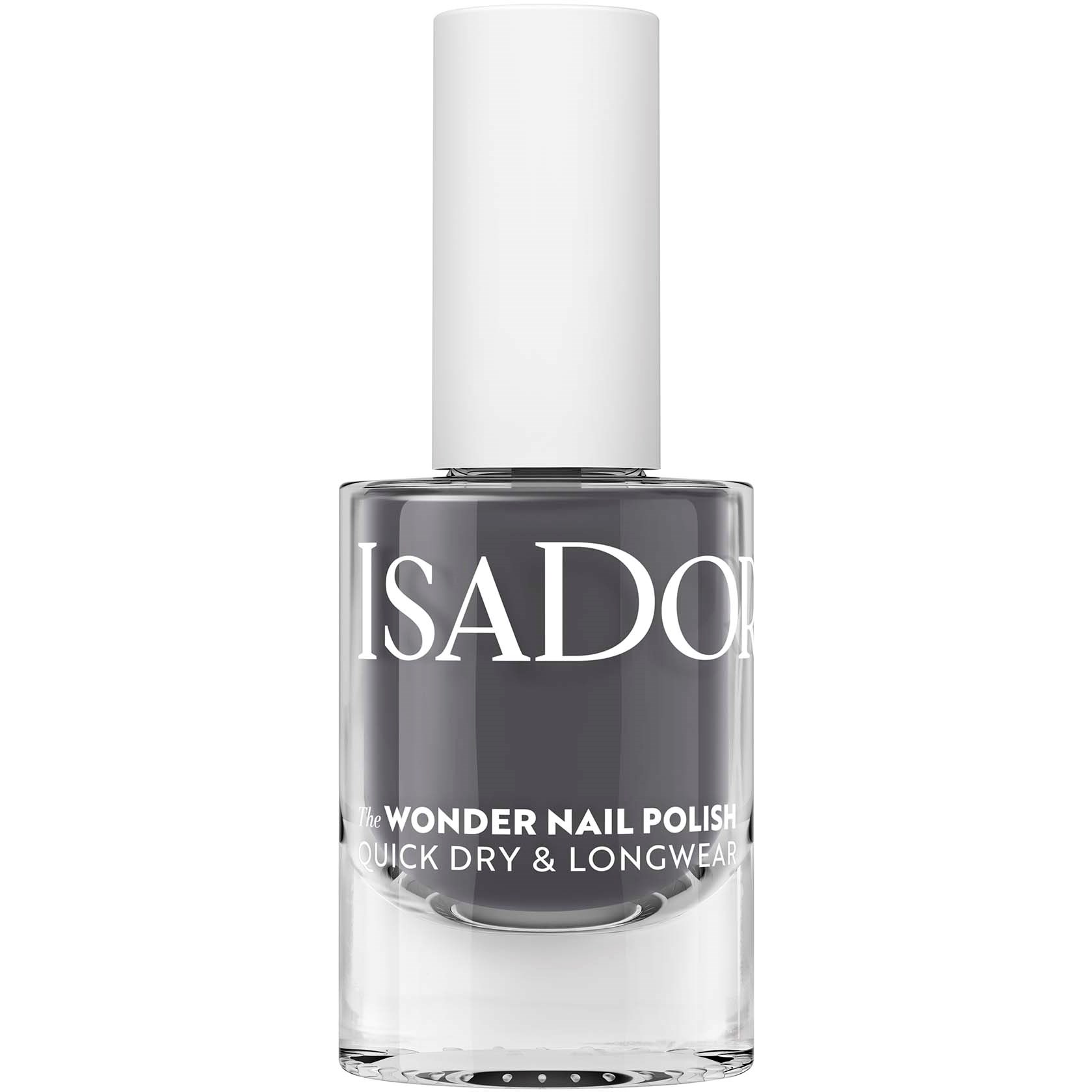 IsaDora The Wonder Nail Polish Quick dry & Longwear Graphite Grey - 5 ml