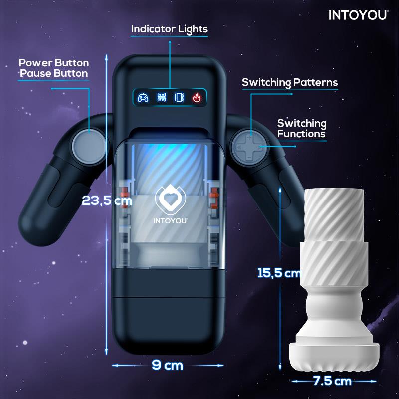Elon Intelligent Masturbator With Heat, Up & Down Movement Automaattinen masturbaattori
