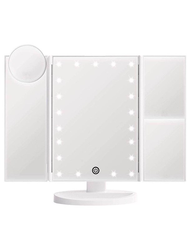 UNIQ Hollywood trifold make up spejl - hvid