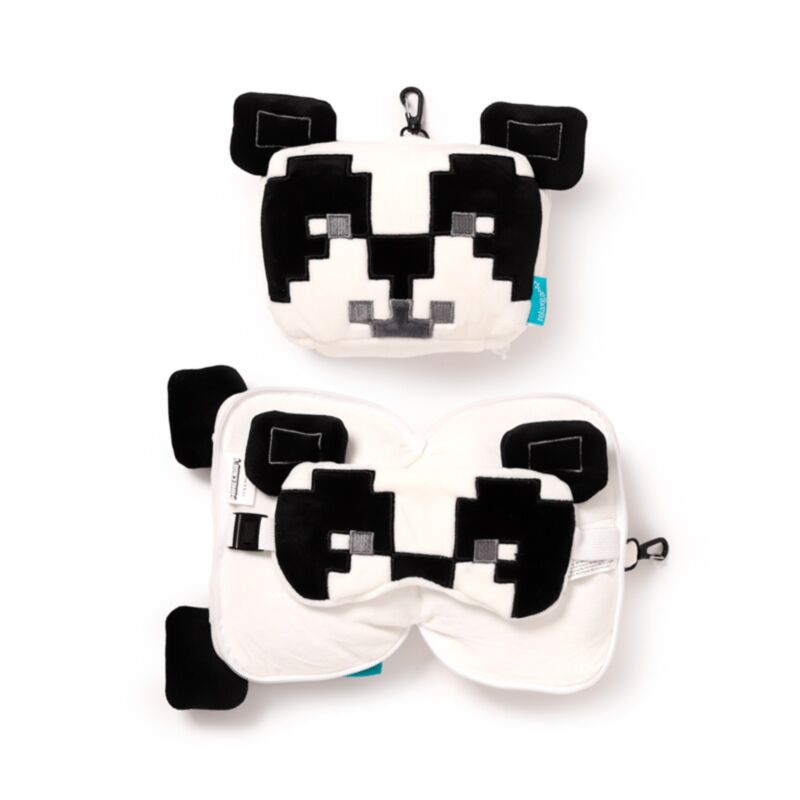 Panda Minecraft matkatyyny ja silmänaamio