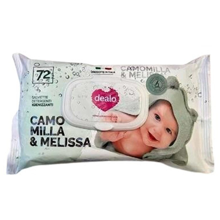 Dealo Puhd. Desinf. Baby Kamomilla Melissa 72 kpl.