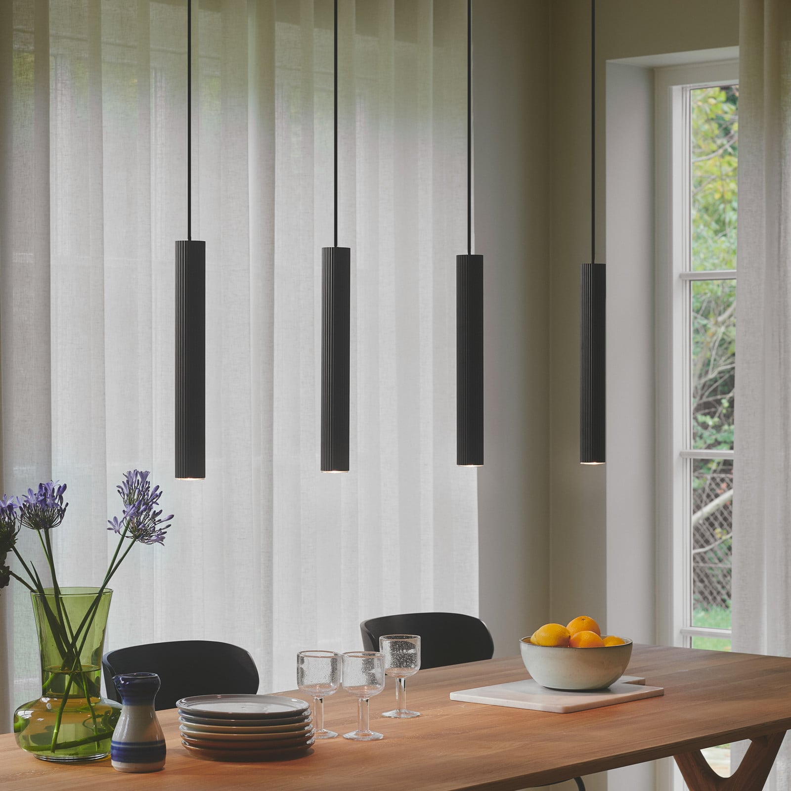 Vico 4-Rail Riippuvalaisin Black - Nordlux - Ruokailutila - Alumiini - Monilamppuinen