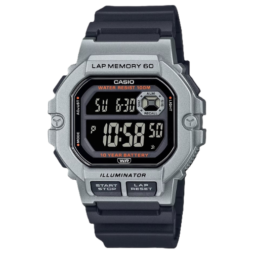 Casio WS-1400H-1BVCF Illuminator Digitaalinen Urheilukello - Musta