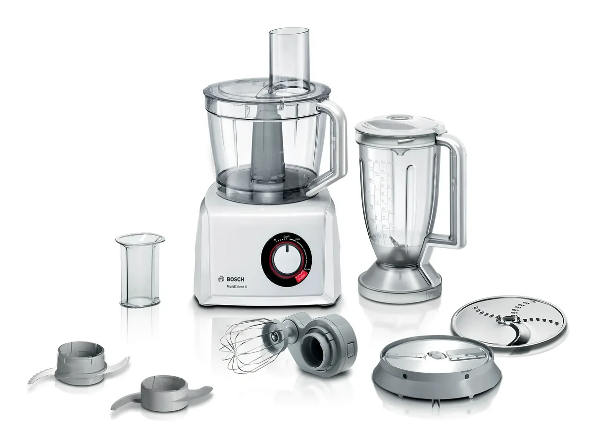 Bosch MC812W501, 3,9 L, Valkoinen, Rotaatio, Vaivaus, Sekoitus, Pilkkominen, Leikkuu, Sekoitus, Pyree, 1,5 L, CE, EAC, VDE