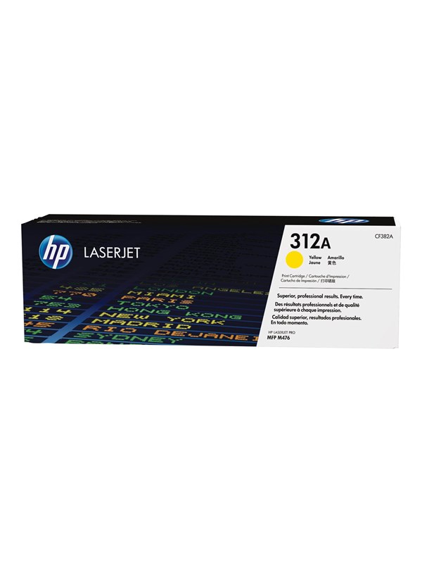HP 312A CF382A-laservärikasetti, keltainen