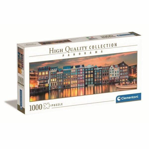 Clementoni Jigsaw Puzzle Panorama Bright Amsterdam 1000pcs. Lattia