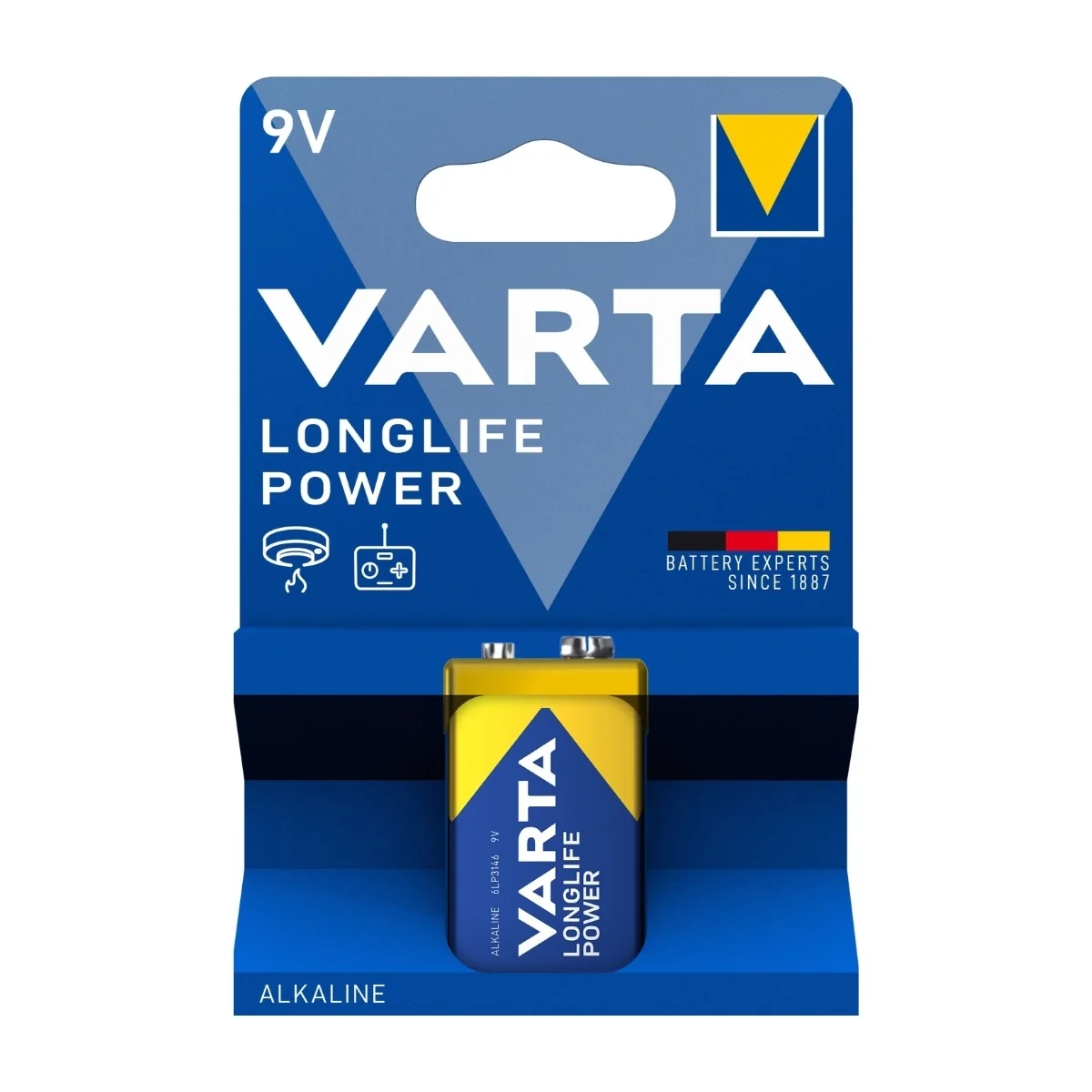 VARTA paristo korkean energian 9V 1 kpl