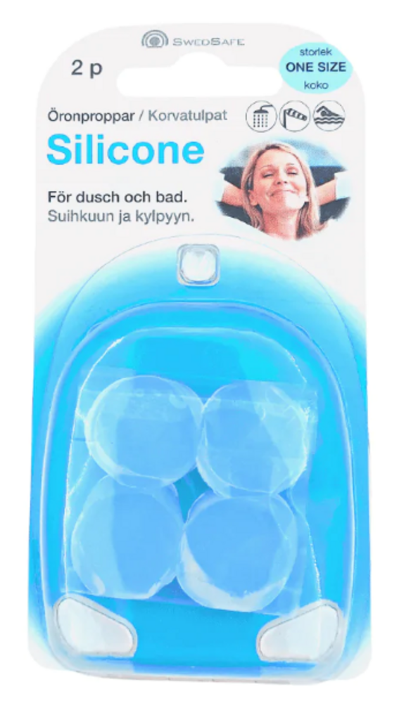 SwedSafe Silikoni korvatulppa 8 x 2 paria