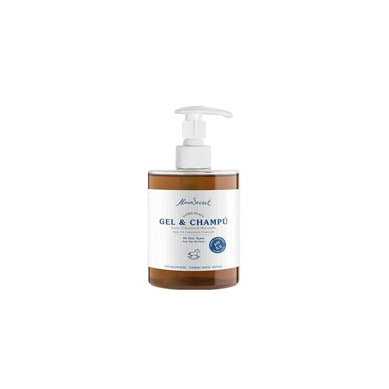 Alma Secret Pehmeä geeli-shampoo, jossa argan, kehäkukka ja kamomilla 500ml