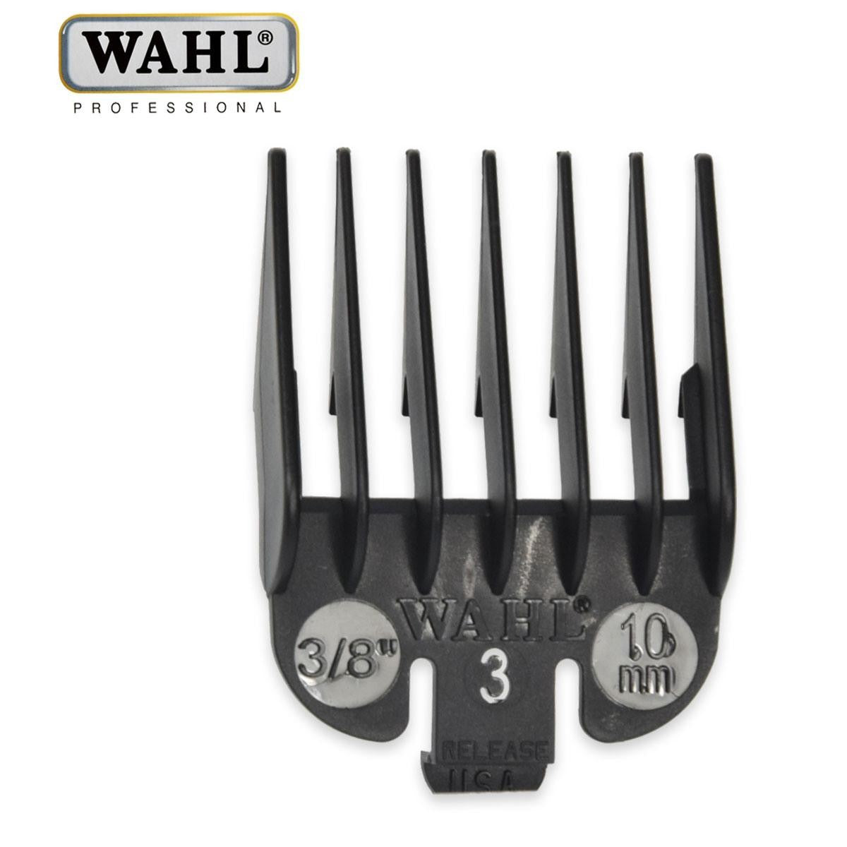 "Wahl Rialzo N. 3 3/8"" 10 mm Nero — Pettine Distanziatore"