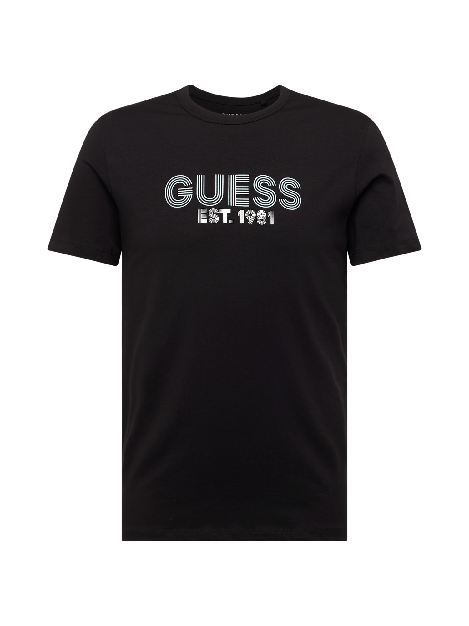 GUESS Paita 'CLASSIC'  musta / valkoinen