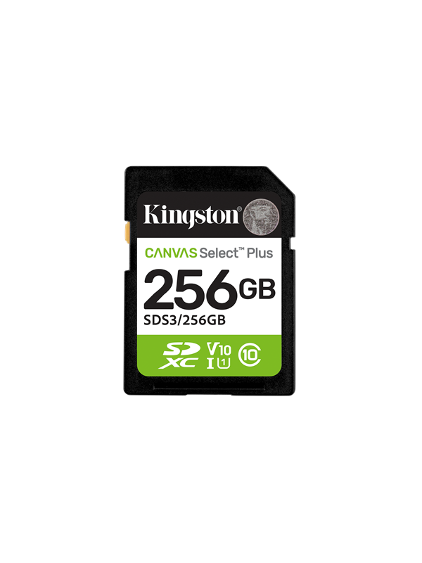 Kingston Canvas Select Plus Gen3 SDXC - 150MB/s - 256GB