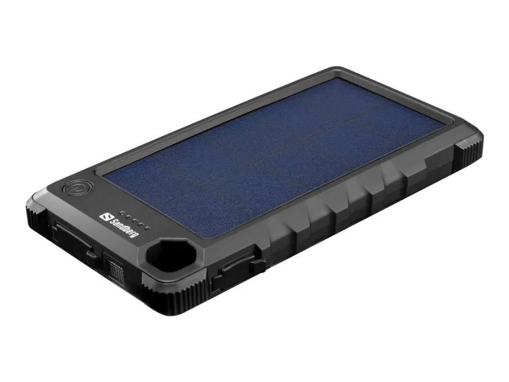 Sandberg Outdoor Solar Powerbank 10000, 10000 mAh, Musta