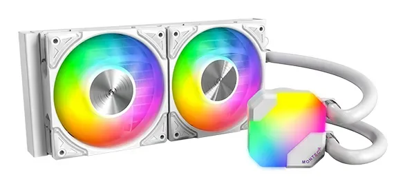 MONTECH Hyper Flow 240mm ARGB -nestejäähdytin, valkoinen