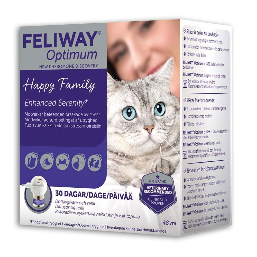 Feliway Optimum haihdutin ja liuos 48 ml