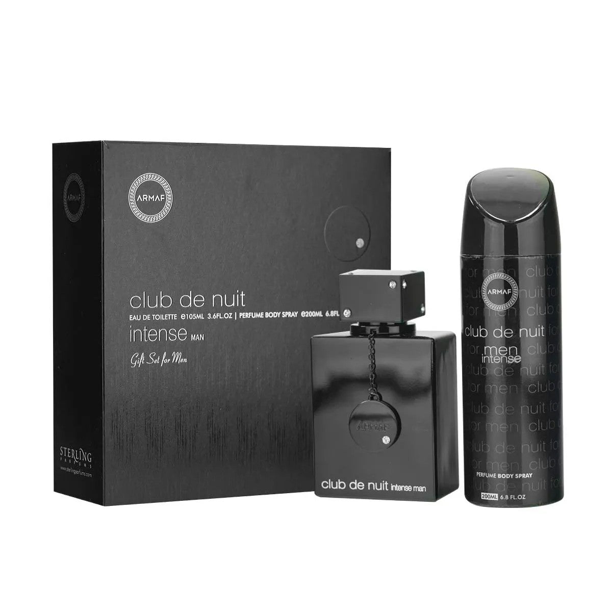 Armaf Club De Nuit Intense miesten lahjasetti EDT 105 ml ja deosuihke 200 ml