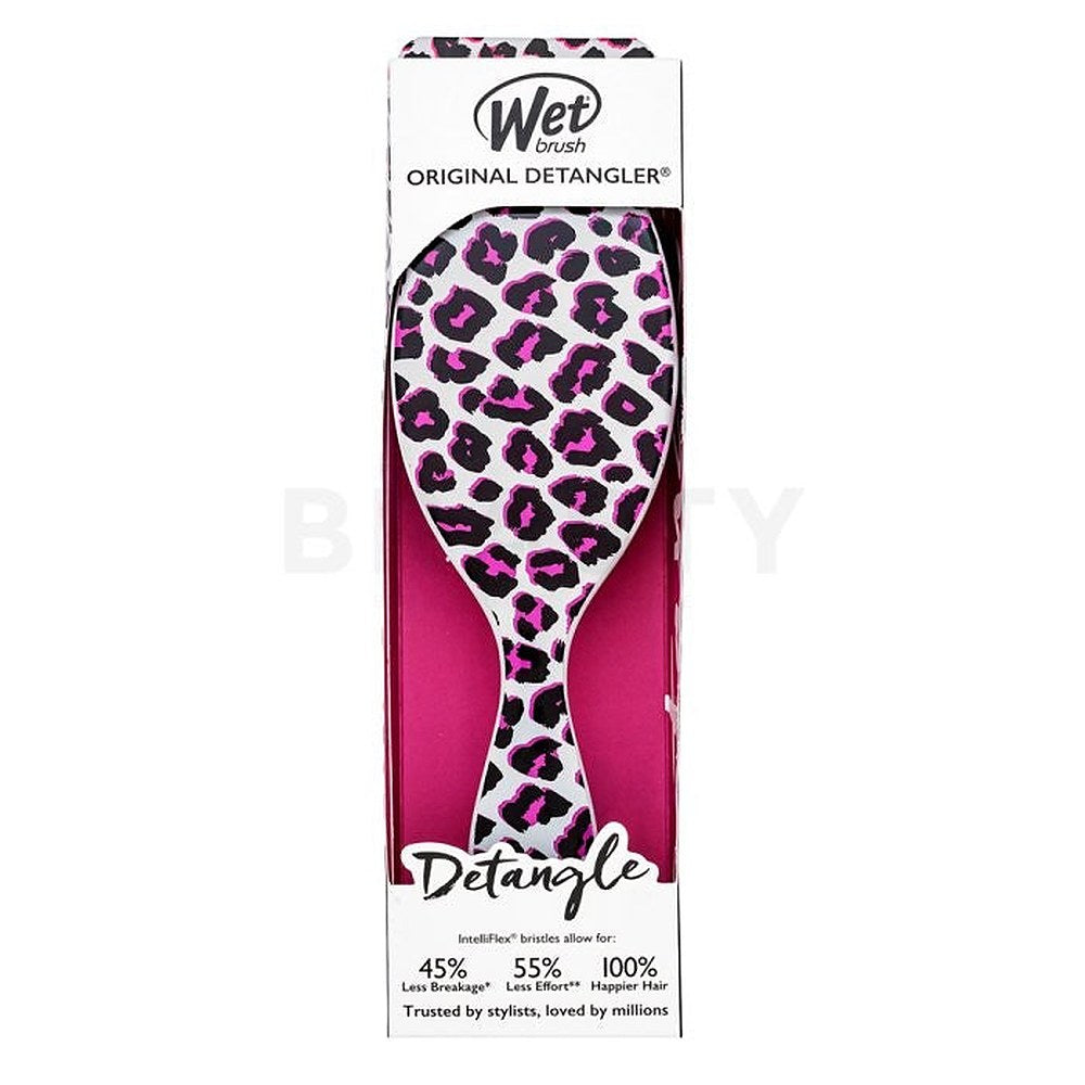 Wet Brush Original Detan Safari Pink Leopard - pilkullinen hiusharja