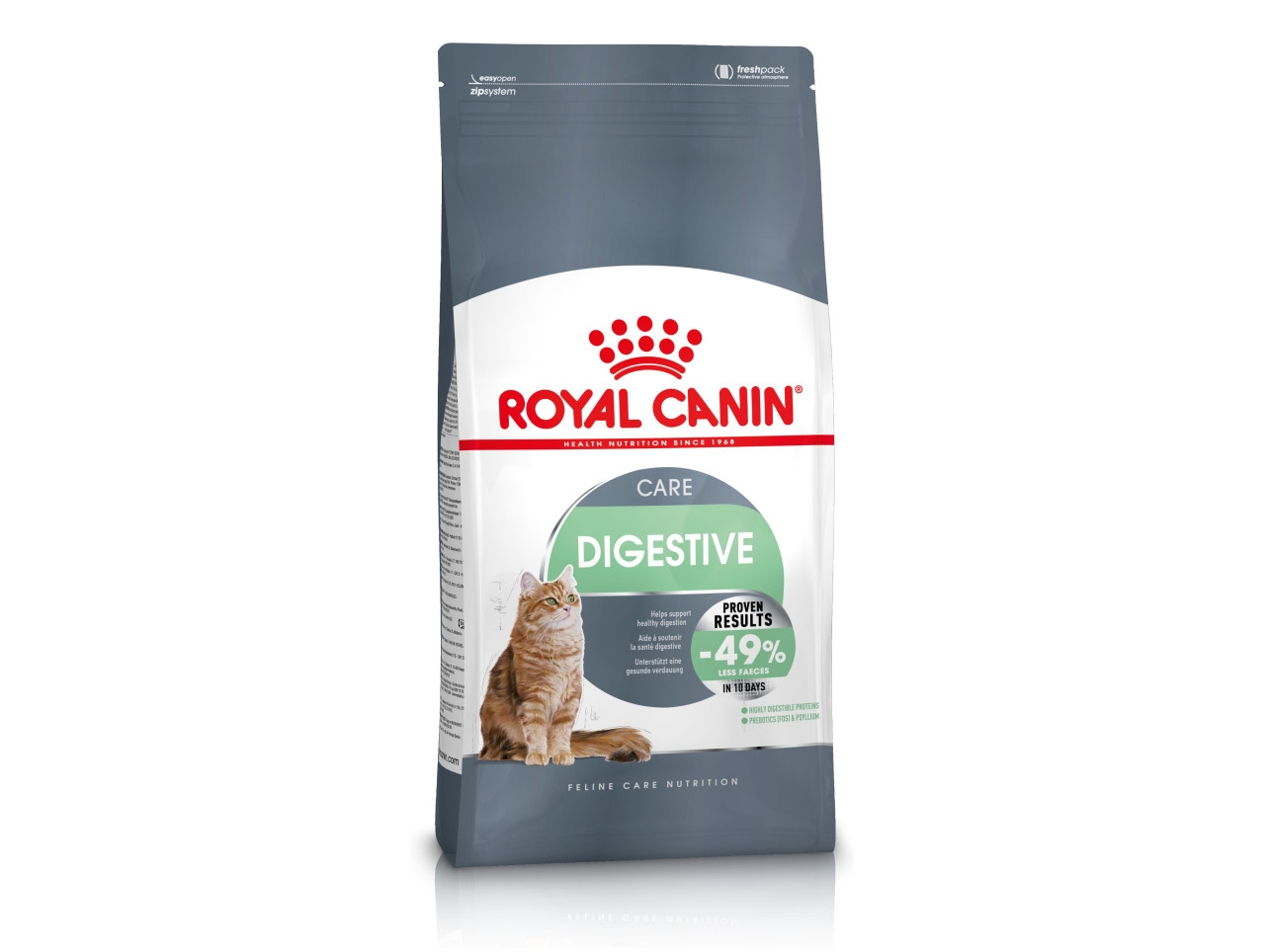 Royal Canin Digestive Care, Adult (animal), Kaikille roduille, Kala, Siipikarja, Riisi, Vihannes, 4 kg, Antioksidantit sisältyvät