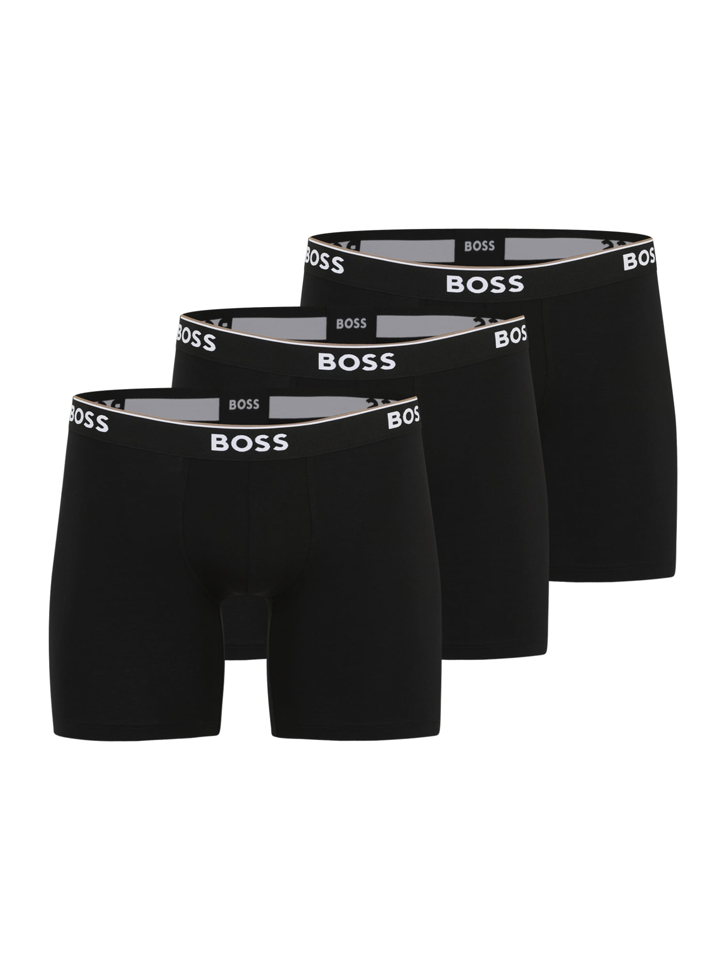 BOSS Bokserishortsit musta / valkoinen