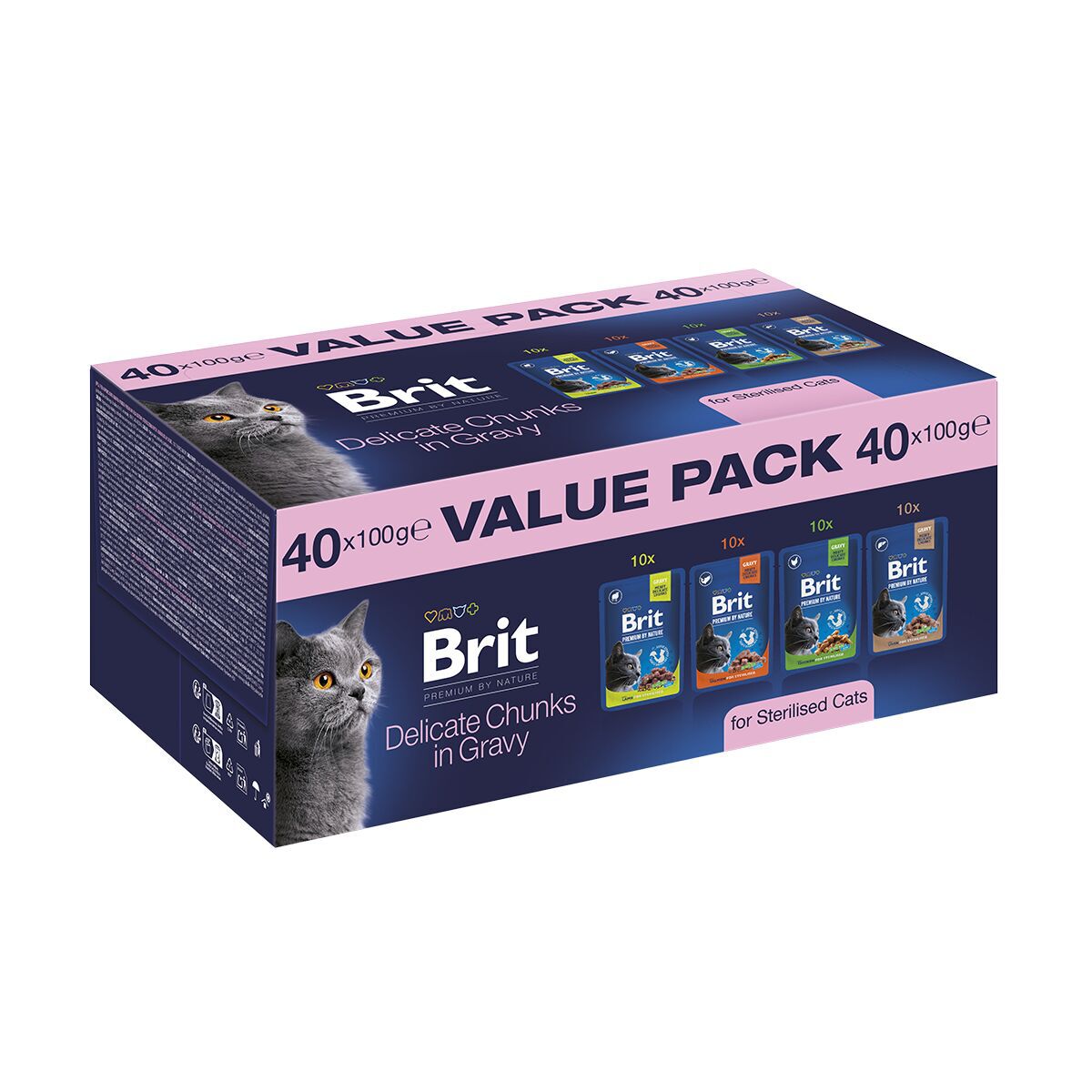Brit Premium Sterilised ValuePack 40 x 100 g