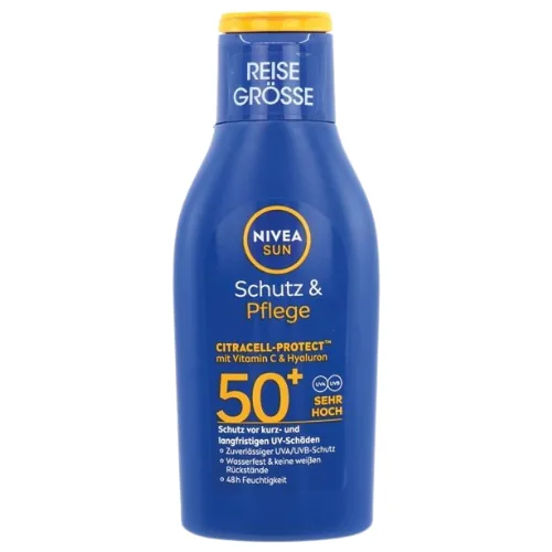 Nivea SPF50+ Sun Protect & Care Aurinkomaito – 100 ml