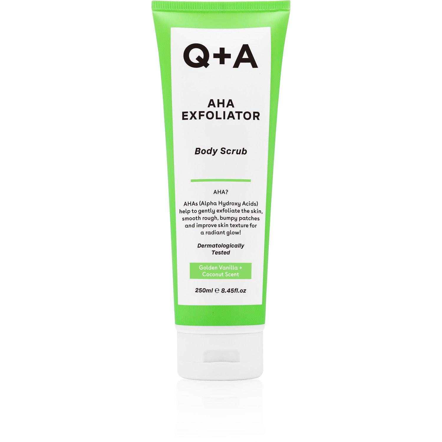 Q+A AHA Exfoliator Body Scrub 250 ml