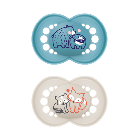 MAM Original Bear & Raccoon Design 6 kk+ Tutti – 2 kpl