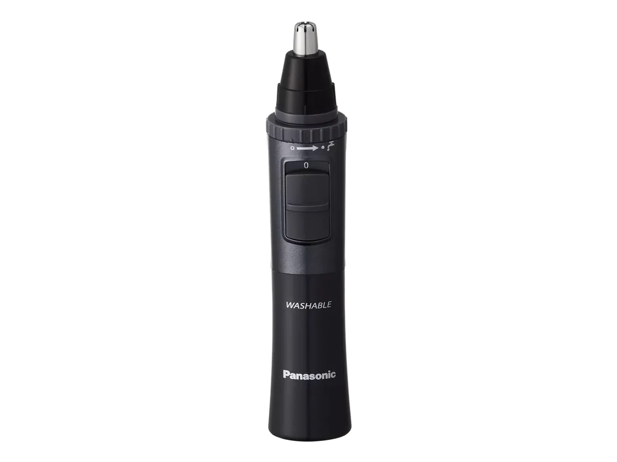 Panasonic ER-GN33-H301 märkä- ja kuiva-ajoon johdoton pestävä -nenä- ja korvakarvatrimmeri, Matte black