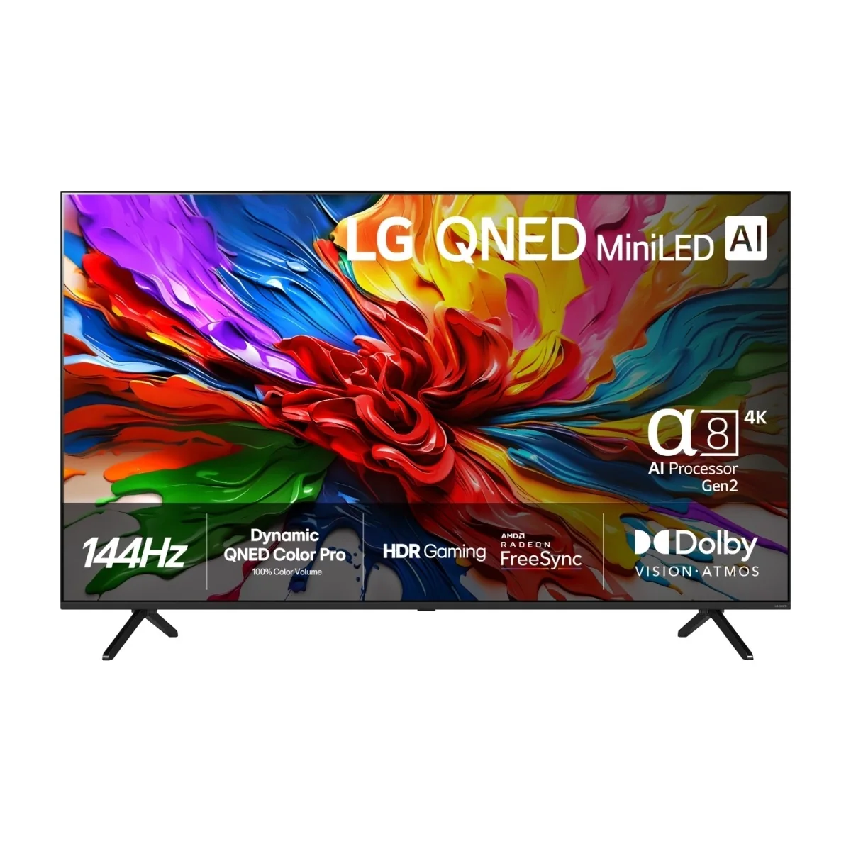 LG QNED evo AI 55QNED92A6A, 139,7 cm (55), 3840 x 2160 pikseliä, QNED evo, Älytelevisio, Wi-Fi, musta