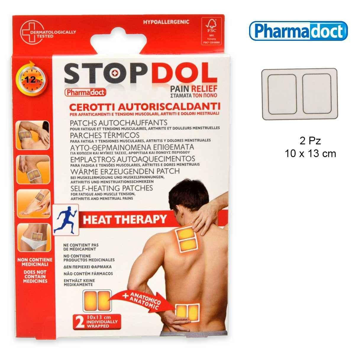 Pharmadoct Itselämmitteiset laastarit 2 kappaletta 10 x 13 cm