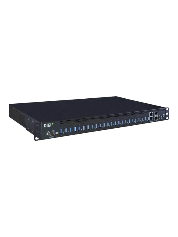 Digi AnywhereUSB 24 Plus USB hub - 24 satamat - USB 3.2 - Musta
