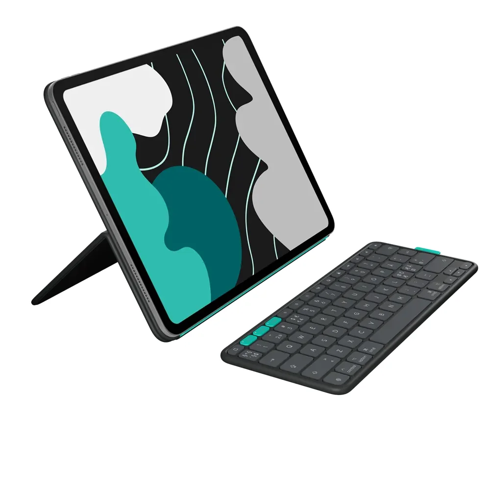 Logitech Flip Folio iPad Pro 13" (M4) & Air 13" (M2 & M3) - Näppäimistö & Foliosetti - Pohjoismainen - Musta
