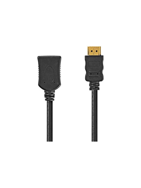 Nedis High Speed HDMI TM Kaapeli Ethernet | HDMITM liitin | HDMITM Ulostulo | 4K@60Hz | ARC | 10.2 Gbps | 2.00 m | Pyöreä | PVC | Musta | Label