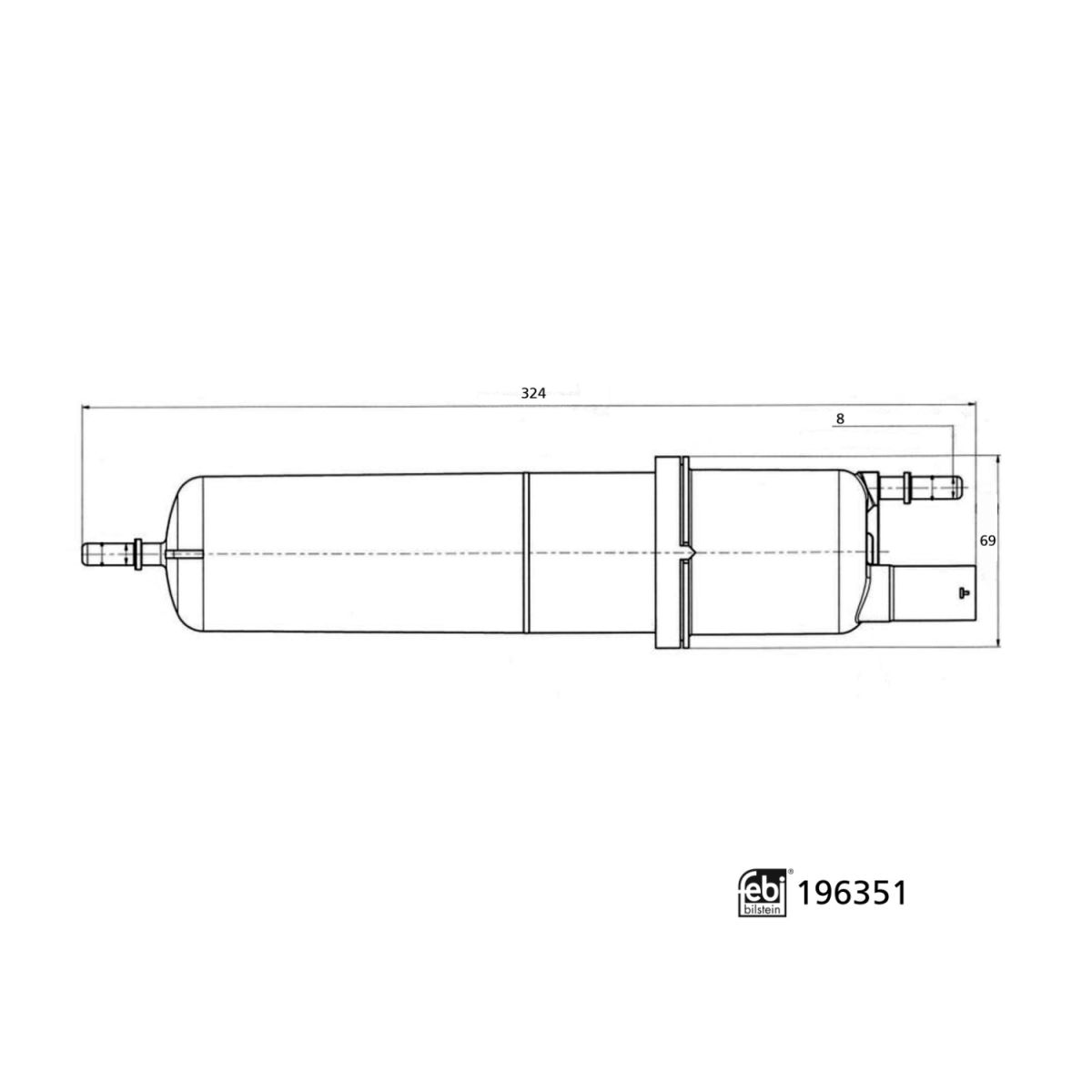 Polttoainesuodatin FEBI BILSTEIN 196351
