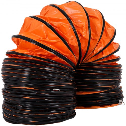 VEVOR 16 FT (5m) PVC Flexible Duct Hosing for 300 MM/12 Inch Diameter Exhaust Fan extraction flexible ducting 12 inch flexible duct flexible vent duct flexible duct16