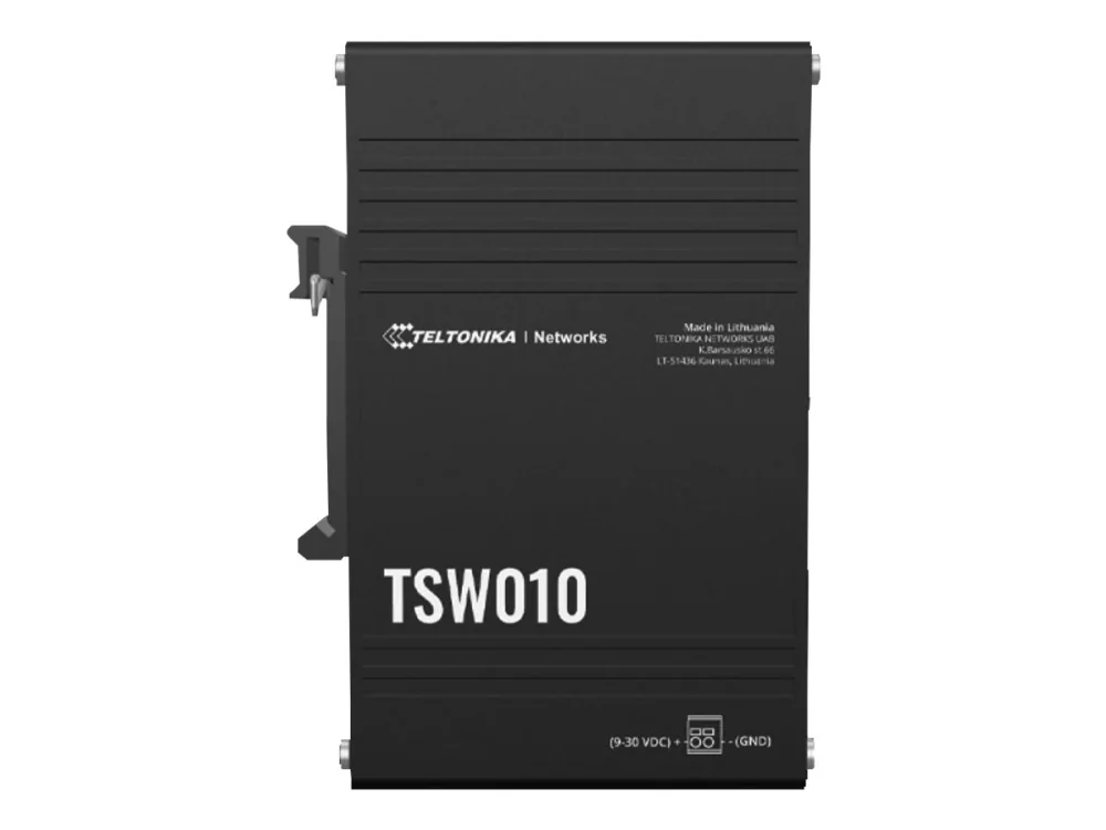 Teltonika TSW010 DIN Rain Switch 5 x, Fast Ethernet (10/100), Power over Ethernet -tuki