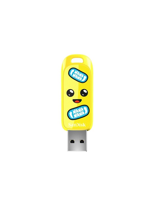 SanDisk Fortnite Peely USB 3.2 Gen 1 256 Gt -muistitikku, keltainen