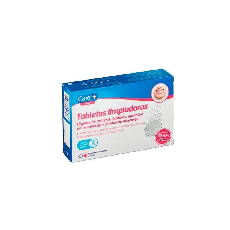 Care+ Stada hammasproteesitabletit Puhdistusproteesit Hammasproteesi 30 poretablettia