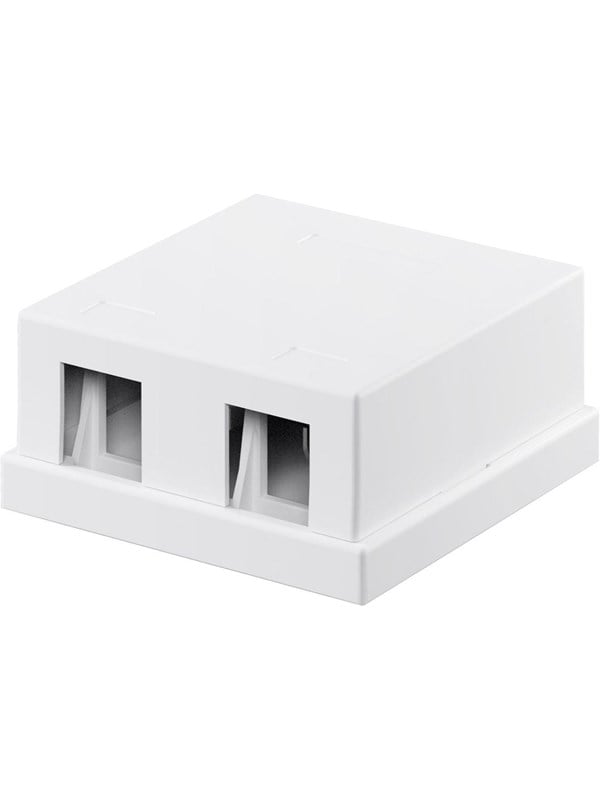 Goobay Keystone tom kåpa, 2-port med enkel snap-in-montering