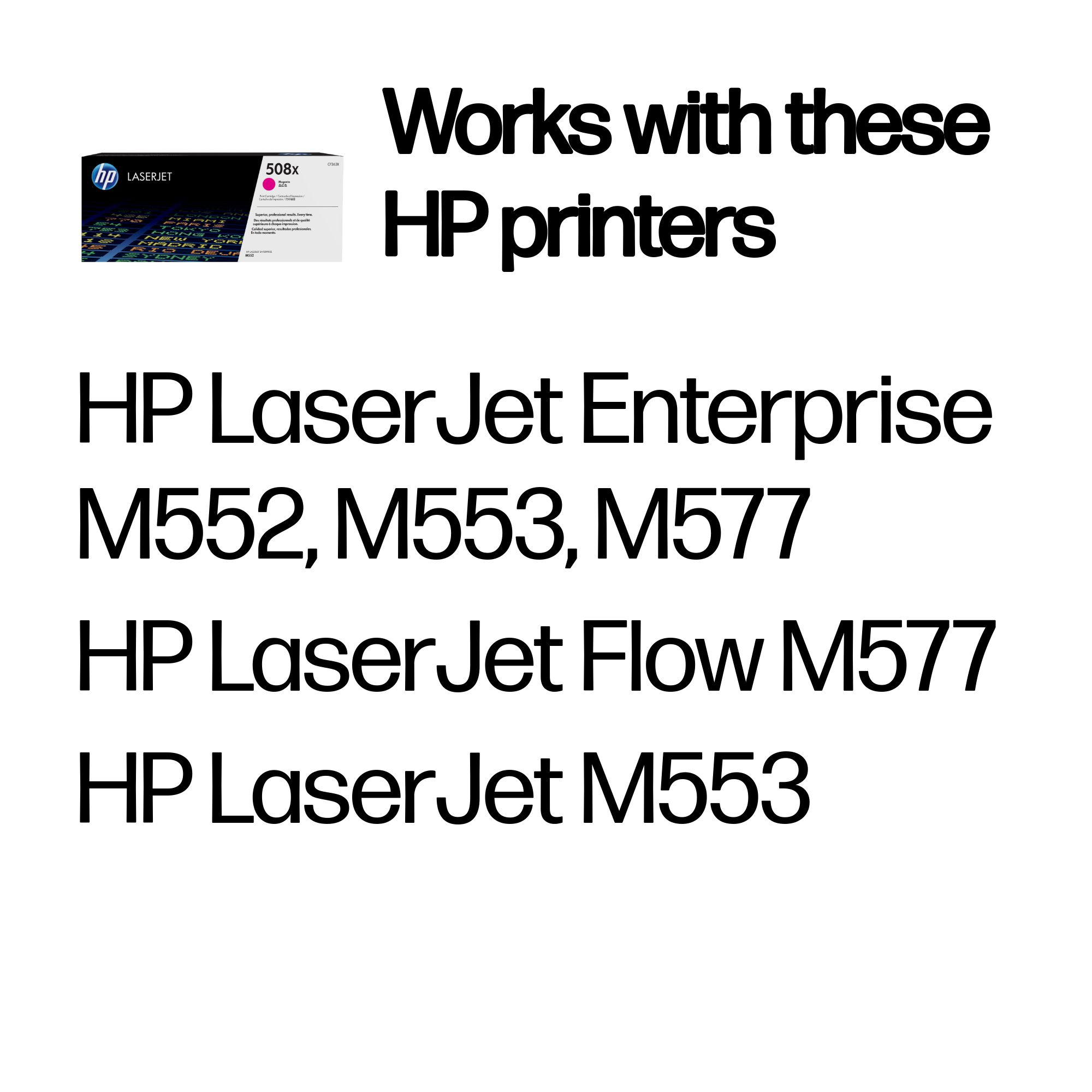 HP HP 508X Värikasetti magenta CF363X Vastaa: N/A