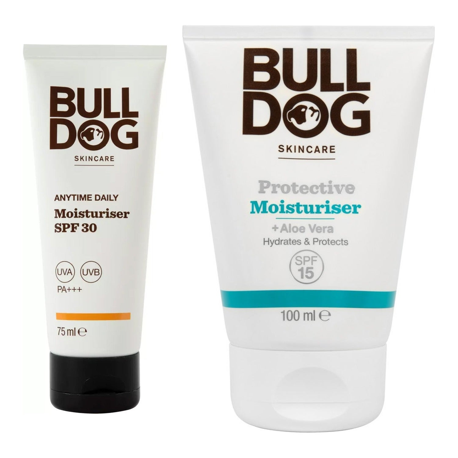 Bulldog Daily & Protective Skincare Duo Moisturiser SPF 30 75ml & Protective Moisturiser 100ml - 175 ml