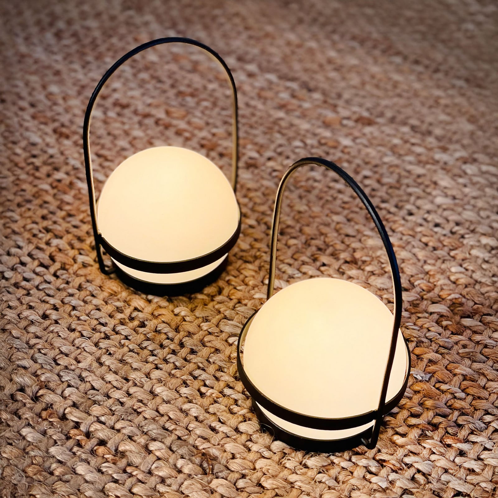 Summer LED-lyhty, 2 kpl, musta - Dyberg Larsen - Terassi - Moderni - Metalli - Pallo