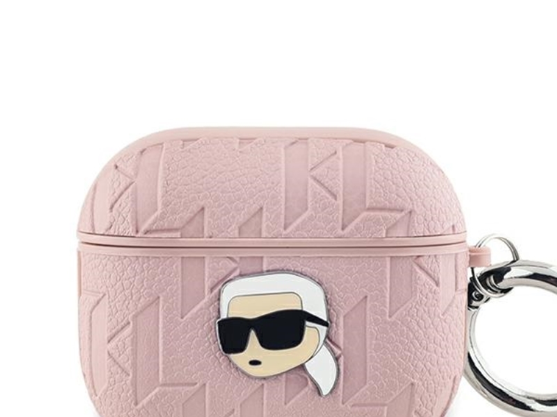Karl Lagerfeld Monogram Karl Head case for AirPods 3 - pink