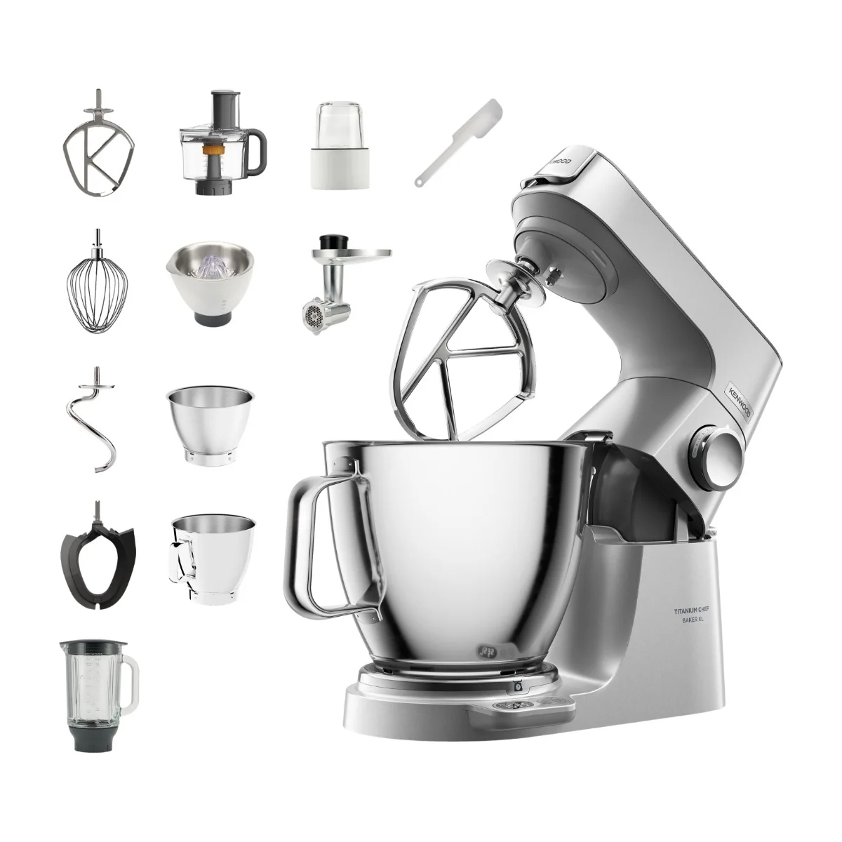 Kenwood 0W20011389, 7 L, Sølv, Dreje, Rustfrit stål, Rustfrit stål, 1200 W