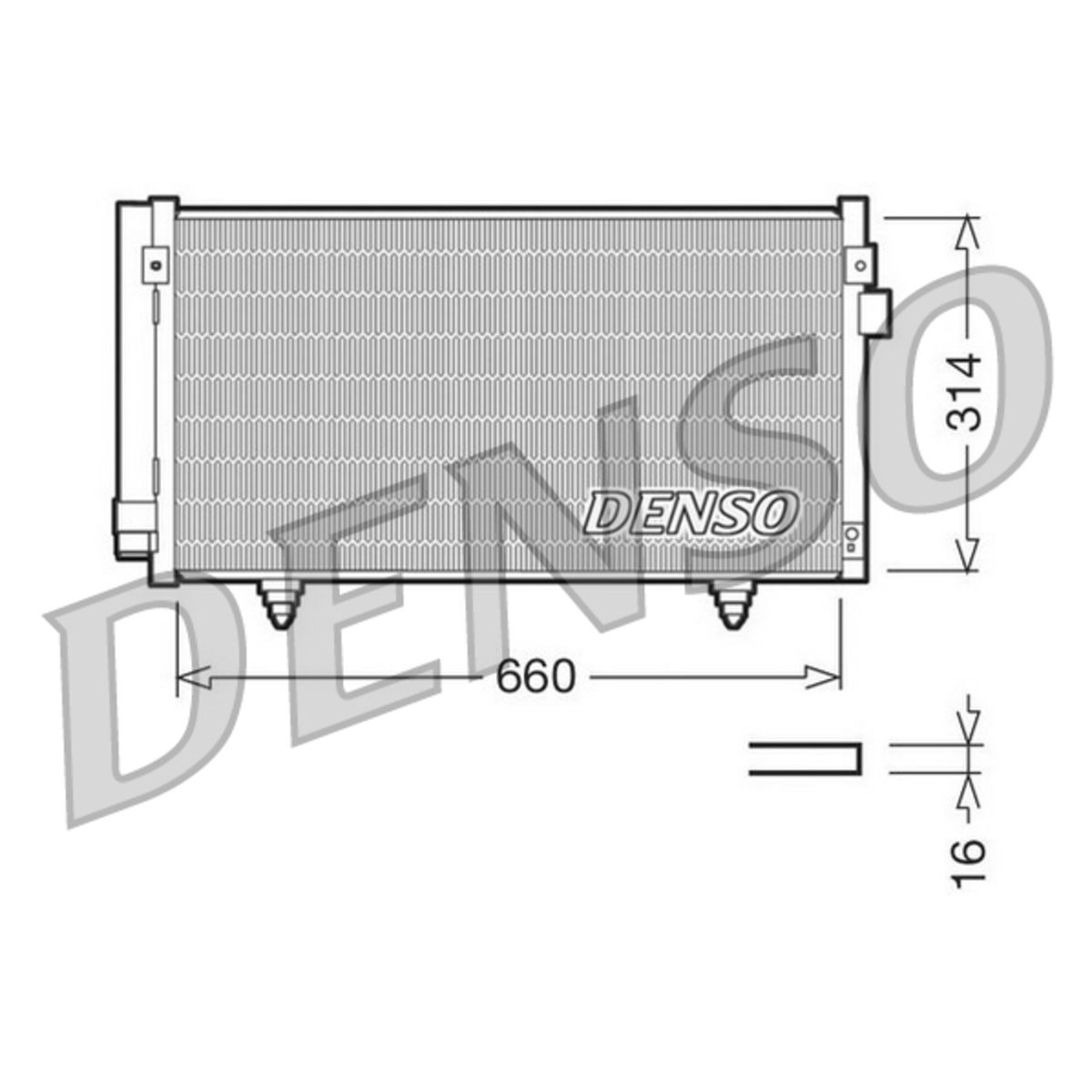 Lauhdutin, ilmastointilaite DENSO DCN36003
