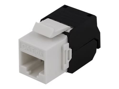 DELTACO Keystone-liitin, UTP Cat6a, suojaamaton, työkaluton asennus