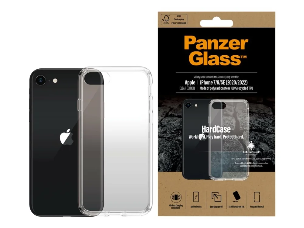 PanzerGlass™ | HardCase - Takakansi - Läpinäkyvä | Apple iPhone SE (2. sukupolvi / 3. sukupolvi)