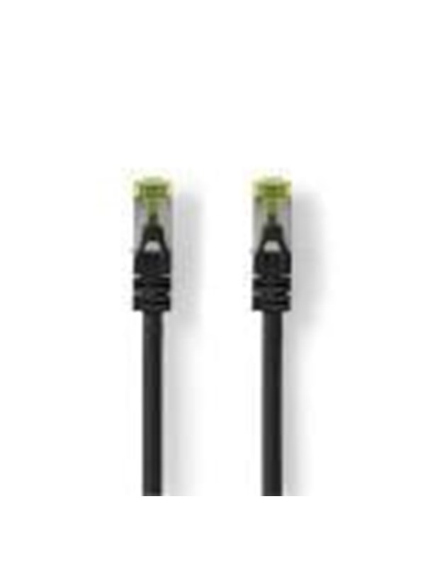 Nedis CAT7 verkkokaapeli | S/FTP | RJ45 uros | RJ45 uros | 15.0 m | Snagless | Pyöreä | LSZH | Musta | Label