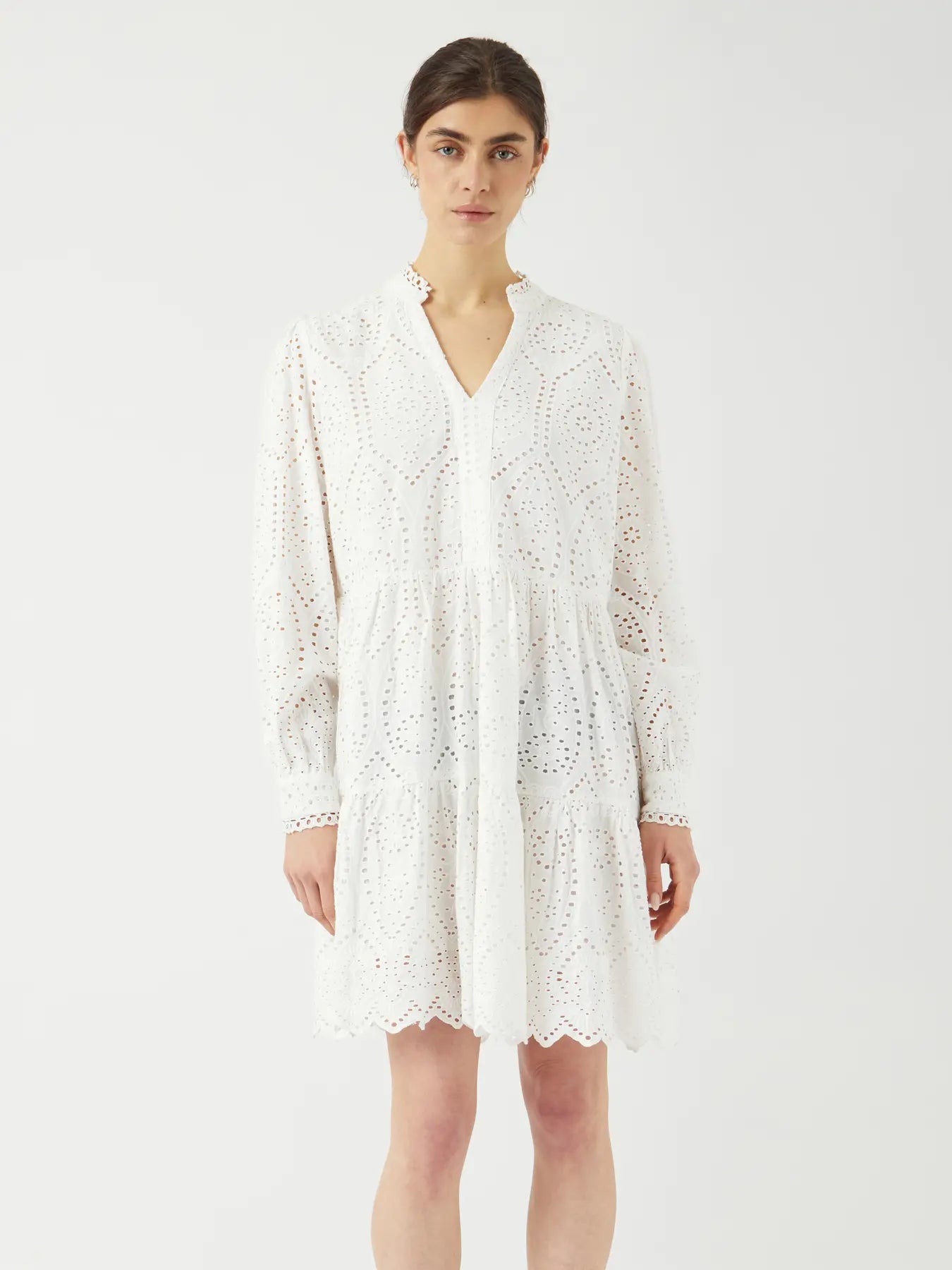 Y.A.S mekko Yasholi LS Dress S. Noos, valkoinen