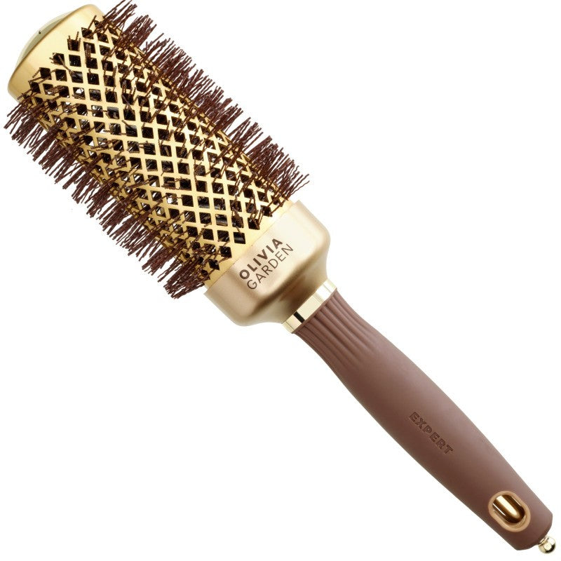 Olivia Garden Expert Blowout Shine Gold & Brown - 45 mm hiusten muotoiluharja